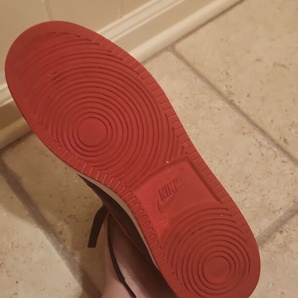 Nike Men's Court Vision Mid Bred Red & Black Shoes DM8682-001 Size 10 - Picture 12 of 13